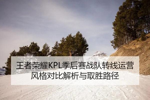 王者荣耀KPL季后赛战队转线运营风格对比解析与取胜路径